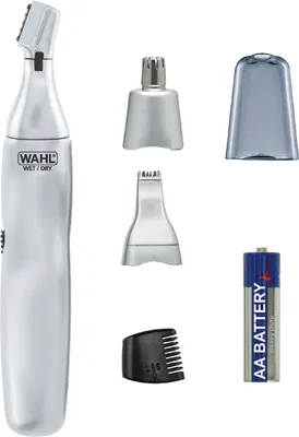 Obrázok produktu pre Wahl Ear, Nose & Brow 3-In-1, Ucho, Nos, Strieborná, Čína, CE, RoHS, Batérie, AA