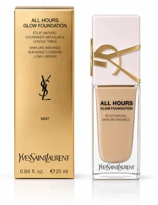 Image de Yves Saint Laurent Foundation Yves Saint Laurent All Hours Glow Foundation MN7 25ml, productTiles.product.images.aiGenerated