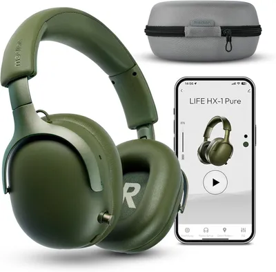 Over Ear Kopfhörer Bluetooth 5.4, Wireless, Passive Noise Isolation, 3+1 EQ Presets, bis zu 100 Stunden Akkulaufzeit, IPX4 Spritzwasserschutz