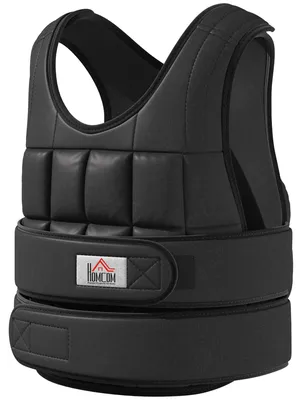 Produktbild von HOMCOM 30 kg Gewichtsweste mit 35 Gewichtssäcke Verstellbar Krafttraining Oxford