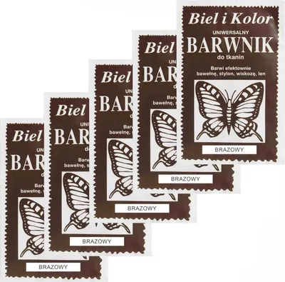 5 x 10g Batikfarbe dunkelbraun