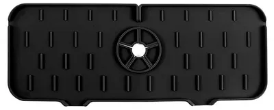 Produktbild von Pronett XJ5540 Silikon-Abtropfgestell für die Spüle, 37 cm, schwarz