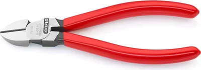 Produktbild von Knipex Seitenschneider DIN ISO 5749 Länge 140mm mit Facette poliert Kunststoff-Überzogen - 70 01 140 SB