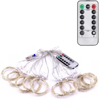 Obrázok produktu pre Svetelná opona USB 3m X 3m 300 LED teplá biela