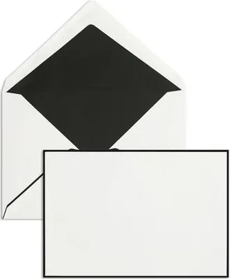 Produktbild von Trauerumschläge C5 120g/qm gummiert VE=100 Stück weiß matt
