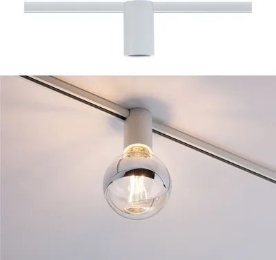 Obrázek produktu pro Paulmann Socket, Bodové světlo na lištu, E27, 1 žárovek, 230 V, Bílá