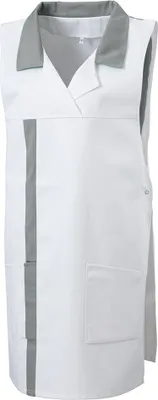 Produktbild von Überwurfschürze Fb. silbergrau Gr. I  : Größe I : 50% Polyester 50% Baumwolle 210 g/m² : silbergrau