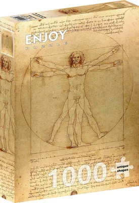 Immagine prodotto di Puzzle 1000 pezzi Enjoy – Leonardo da Vinci: L'uomo vitruviano
