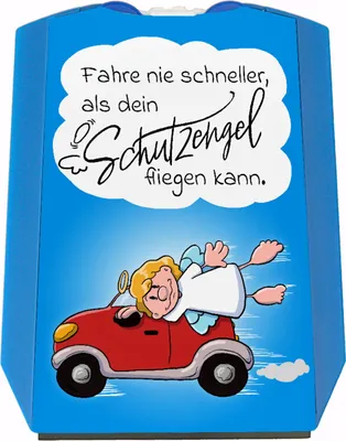 Produktbild von Fahre nie schneller als dein Schutzengel fliegen kann Parkscheibe