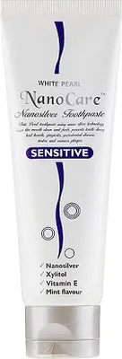 Productafbeelding van White Pearl Nano Care Silber Sensitiv tandpasta, 100 g