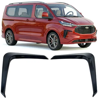 Frontsplitter Flaps Frontspoiler glänzend für Ford Tourneo Transit Custom 2023 – Produktansicht