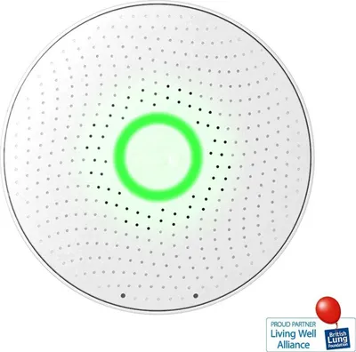 Produktbild von Airthings Wave 2, Radon, Feuchtigkeit, Temperatur, Kabellos, Bluetooth, 868 MHz, 4 - 40 °C, 10 - 80%