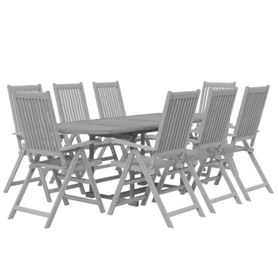 Immagine prodotto di vidaXL Set da pranzo da giardino 9 pezzi in legno massiccio di acacia