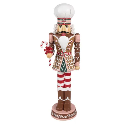 Produktbild von Clayre & Eef Dekorationsfigur Nussknacker 15x12x46 cm Braun Kunststoff