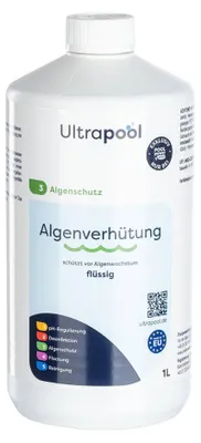 Produktbild von Ultrapool Algenverhütung Algizid Pool Algenmittel chlorfrei gegen Algenbildung 1 L / 5 L / 10 L (2 x 5 L)