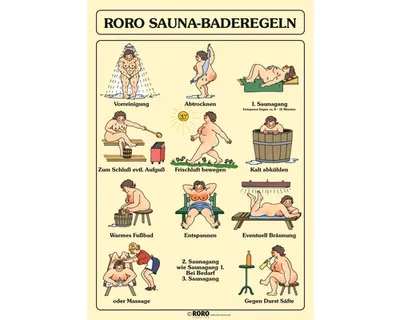Produktbild von Sauna Baderegel-Tafel roro für Damen