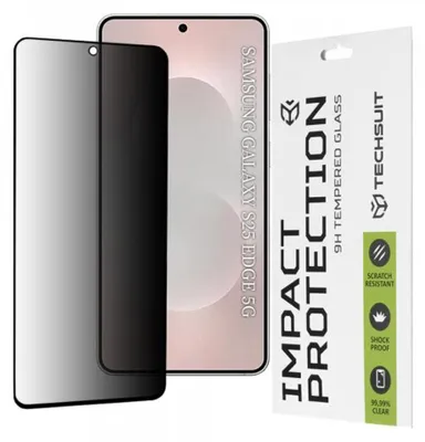 Obrázek produktu pro Techsuit - 111D Privacy Full Glue ochranné sklo pro Samsung Galaxy S25 Edge – černé