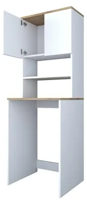 Immagine prodotto di Calicosy - Scaffale per lavatrice con 2 ripiani e 2 ante H183,6 cm - JUNE