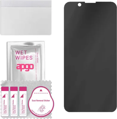 Produktbild von apgo Hybrid Privacy Schutzglas, Matt, kompatibel mit Sony Xperia 10 VI, Anti-Spy, toller Ersatz für Hartglas, kratzfester Displayschutzglas, Displayschutz, Full Glue