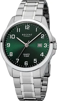 Obrázek produktu pro Kovové pánské náramkové hodinky Regent quartz stříbrný kovový náramek D2URF1422