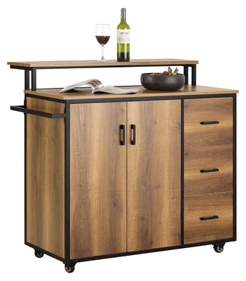 Produktbild von Vintage-Küchenwagen – 113 x 106 x 69 cm – Material: PB(E1) – Mit Schubladen und Türen