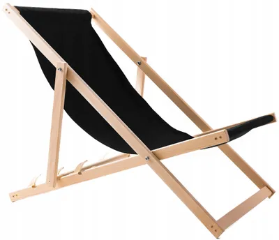 Produktbild von Woodok Klappbarer Holz-Liegestuhl für Garten und Balkon