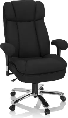 Produktbild von hjh OFFICE XXL Drehstuhl BUILDER XXL I Bürostuhl gepolstert bis 180 kg belastbar mit Armlehnen (höhenverstellbar) Stoff für Büro, Zuhause