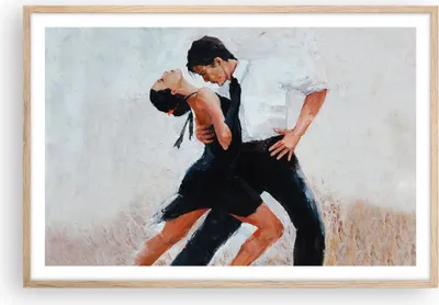 Produktbild von Gerahmtes Poster - Rahmen in heller Eiche - tanzen sie - 91,5x61 cm - Wand Bild - Wanddeko - Wandbilder - Kunstposter - Wandposter - Bilderrahmen - Bilder - Kunstdruck - Wandbild - P2NAA91x61-3771