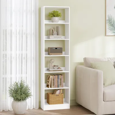 Immagine prodotto di Libreria a cubo, 6 ripiani, dimensioni 24 x 50 x 183 cm, colore bianco