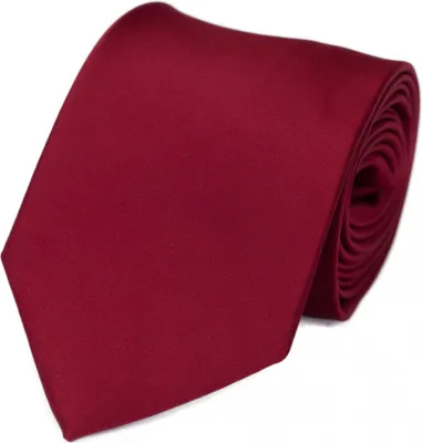 Produktbild von Fabio Farini - 1 Stück Herren Krawatte Rot - verschiedene Rote Männer Schlips in 8cm Breit (8cm), Dunkelrot - Ruby