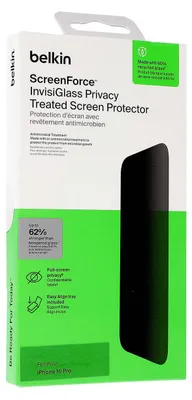 Zdjęcie produktu dla Belkin OVA169HQ, Apple, iPhone 16 Pro, Przeciwbakteryjny, Odporny na uderzenia, Odporny na zadrapania, 1 szt.
