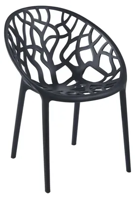 Produktbild von Furnitex Polypropylen-Stuhl K16-FX Schwarz