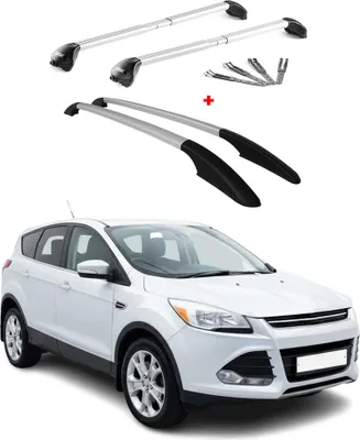 Image de KIT Barres de toit trans+long pour Ford Kuga 2012-2019 Alu Argent