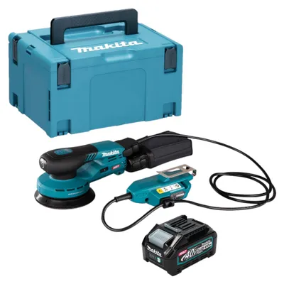 Zdjęcie produktu dla Makita BO 001 CGM101 Akumulatorowa szlifierka oscylacyjna 40 V maks. 125 mm skok 5,0 mm Bezszczotkowa + 1x akumulator 4,0 Ah + Makpac - bez ładowarki