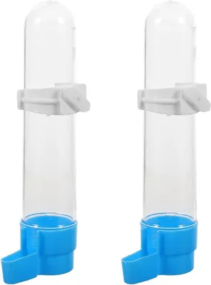 Image de Bouteille d'eau pour oiseaux, distributeur automatique d'eau, 2 x 120 ml, pour perroquets et perruches