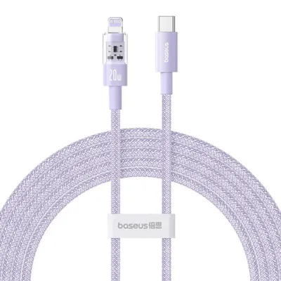Zdjęcie produktu dla Baseus Gem USB-C to iP fast charging cable 2 m 20 W Purple