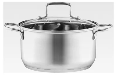 Produktbild von Edelstahl Kochtopf 20 cm mit Deckel 3,5 l