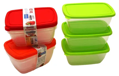 Produktbild von Gefrierdosen 3er Set 1,2 Liter - diverse Farben
