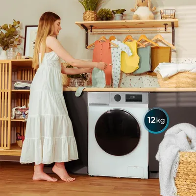 Zdjęcie produktu dla Pralka 10 kg Blue klasy A, z silnikiem Direct Drive i prędkością 1400 obr./min.