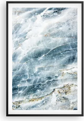 Produktbild von Gerahmtes Poster - Schwarzer Rahmen -  Nachahmung Stein Marmor - 61x91,5 cm - Wand Bild - Wanddeko - Wandbilder - Kunstposter - Wandposter - Bilderrahmen - Bilder - Kunstdruck - P2BPA61x91-4366
