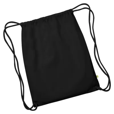 Produktbild von Westford Mill Earthware Organic Turnbeutel (13 Liter) FK984 (Einheitsgröße) (Schwarz/Schwarz)
