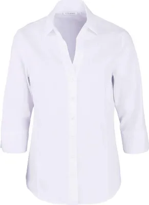 Produktbild von Eterna eterna Modern Fit Bluse Langarm Hemdkragen Uni weiß Größe weiß 2081-10-02996