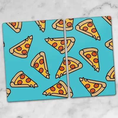 Produktbild von Glas-Herdabdeckplatten Glaskeramikkochfeld-Abdeckung Spritzschutz Glas 70x52 cm Pizza