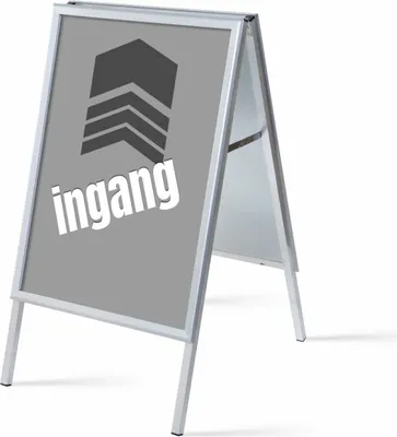 Produktbild von Showdown Kundenstopper - DIN A1 - Komplett-Set - Ingang Niederländisch - Grau/Schwarz