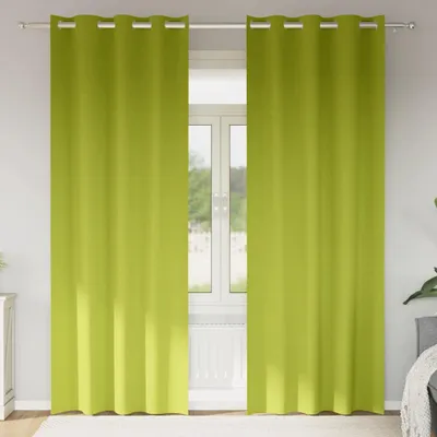 Produktbild von Praktischen Verdunkelungsvorhänge mit Vorhängen Grün Polyester - Gardinen & Vorhänge ,design Möbel 8639410 1parcel