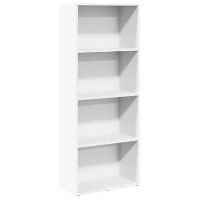 Obrázek produktu pro vidaXL Knihovna bílá 60x30x152 cm Materiál na bázi dřeva