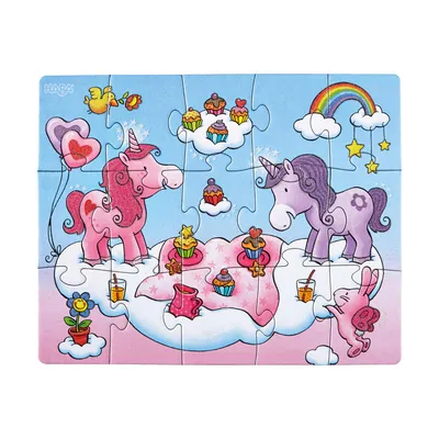Immagine prodotto di HABA - Puzzle di unicorno con glitter