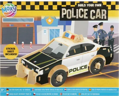 Image de Construction en bois d'un véhicule POLICE CAR