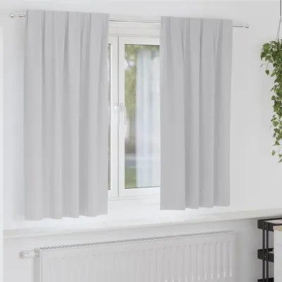 Produktbild von Verdunkelungs-Vorhänge mit Ringen 2 pcs Hellgrau 175 x 140 cm