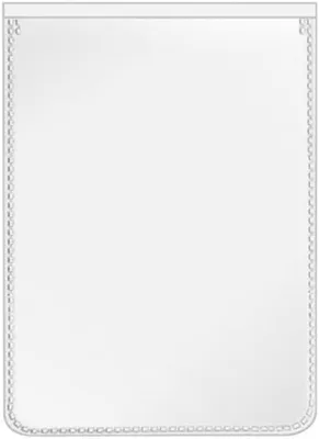 Image de Pochette pour carte d'identité 66x90mm transparente paquet de 20 pièces